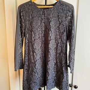 Madewell gray lace dress